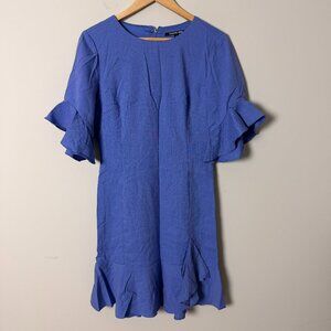 Gianni Bini Purple Ruffle Mini Dress Small